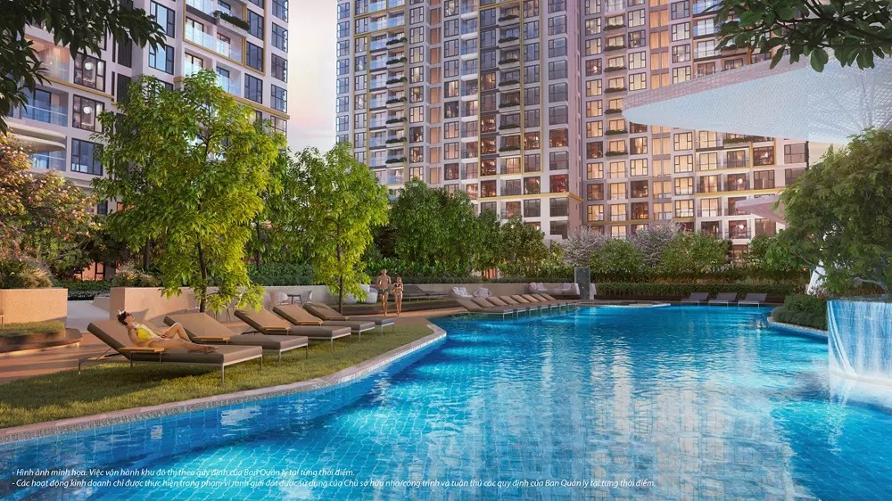 Điều đặc biệt ở hồ bơi phi thuyền Lumière Boulevard tại Vinhomes Grand Park