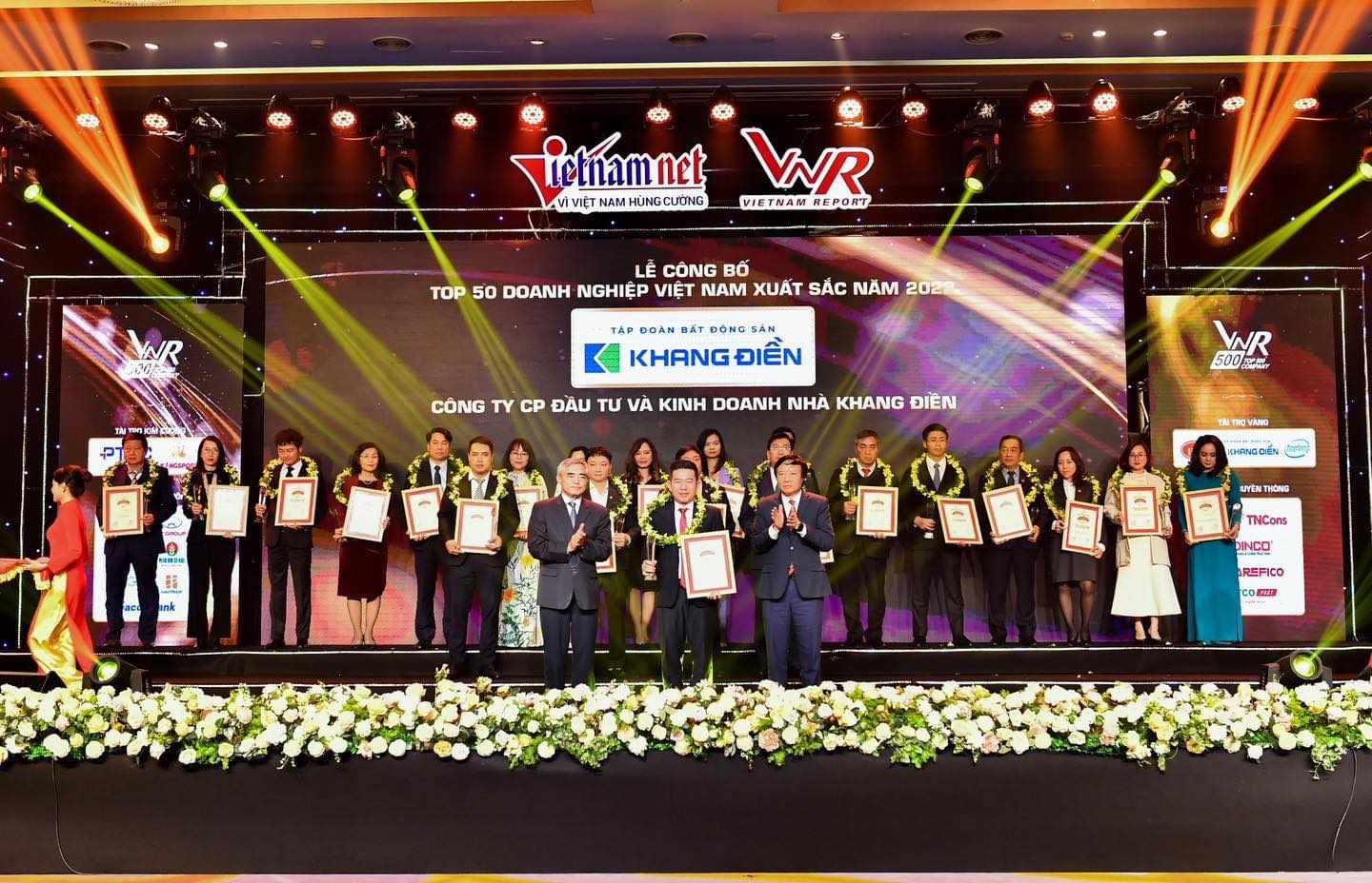 Tập đoàn Khang Điền lần thứ 4 liên tiếp đạt Top 50 doanh nghiệp Việt Nam xuất sắc