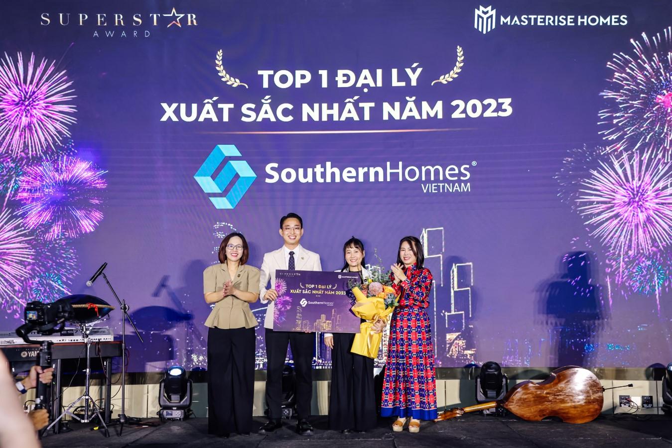 SOUTHERN HOMES VIỆT NAM – TOP 1 ĐẠI LÝ XUẤT SẮC NHẤT NĂM 2023 của CĐT MASTERISE HOMES 