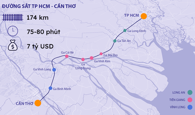 Cần Thơ muốn làm đường sắt nối TP HCM trước năm 2030